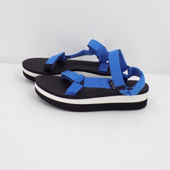 Teva Flatform Universal Platform Sandal Size 10 Blue - Picture 5 of 9